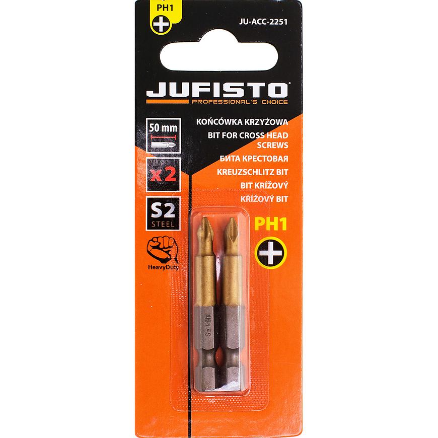 Krížový bit, titánový S2, PH1 x 50 mm, 2 ks, Jufisto ⇒ RECENZIA + Skúsenosti zákazníkov