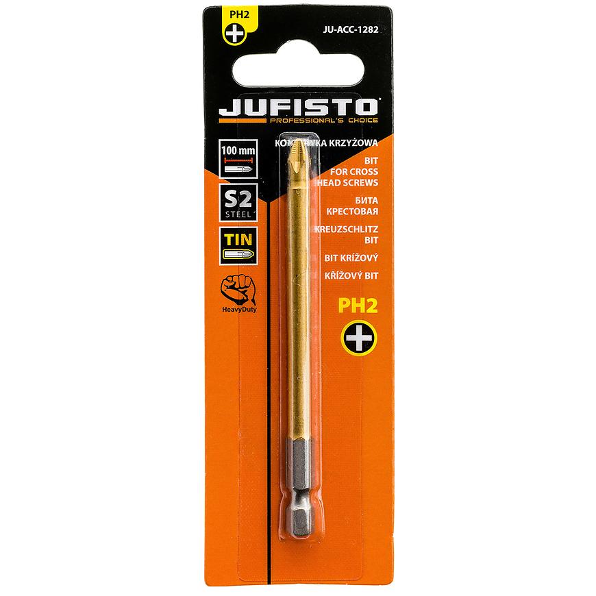 Krížový bit, titánový S2, PH2 x 100 mm, Jufisto ⇒ RECENZIA + Skúsenosti zákazníkov