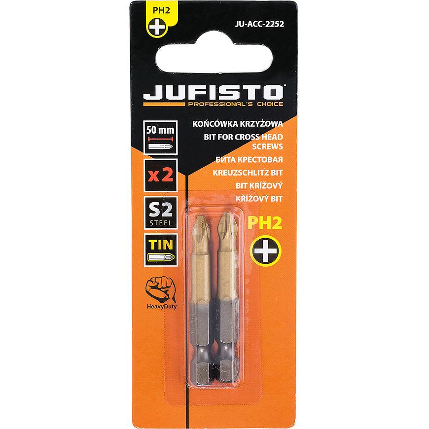 Krížový bit, titánový S2, PH2 x 50 mm, 2 ks, Jufisto ⇒ RECENZIA + Skúsenosti zákazníkov