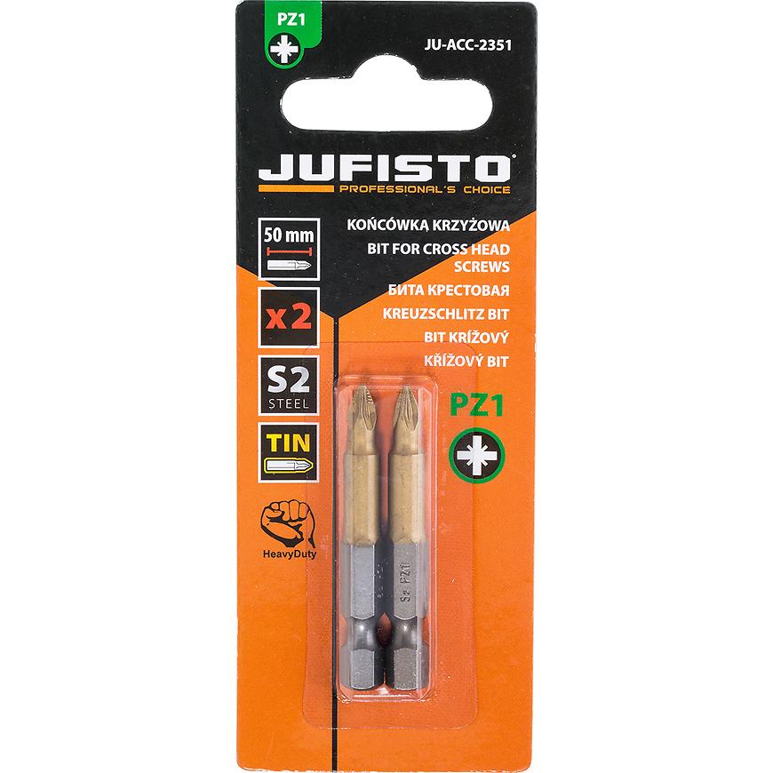 Krížový bit, titánový S2, PZ1 x 50 mm, 2 ks, Jufisto ⇒ RECENZIA + Skúsenosti zákazníkov