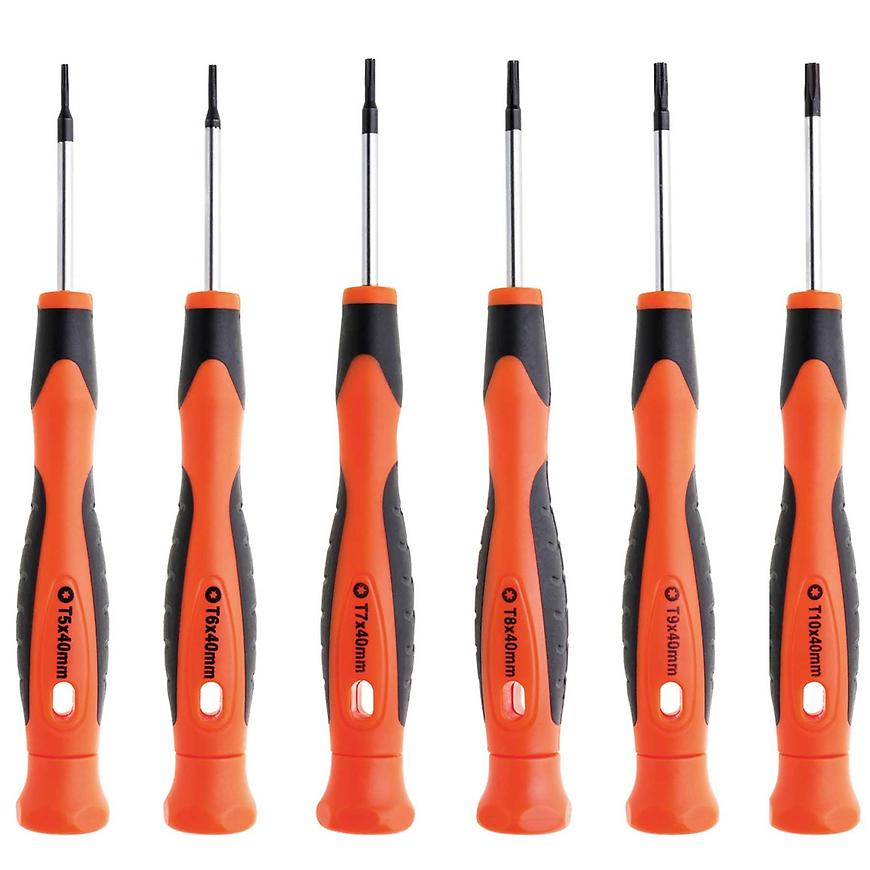 Skrutkovače precízne, T5/T6/T7/T8/T9/T10 x 40 mm, sada 6 ks, Jufisto ⇒ RECENZIA + Skúsenosti zákazníkov